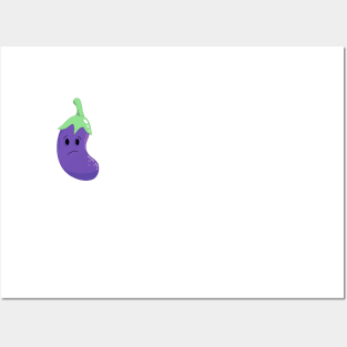 eggplant illustration Posters and Art